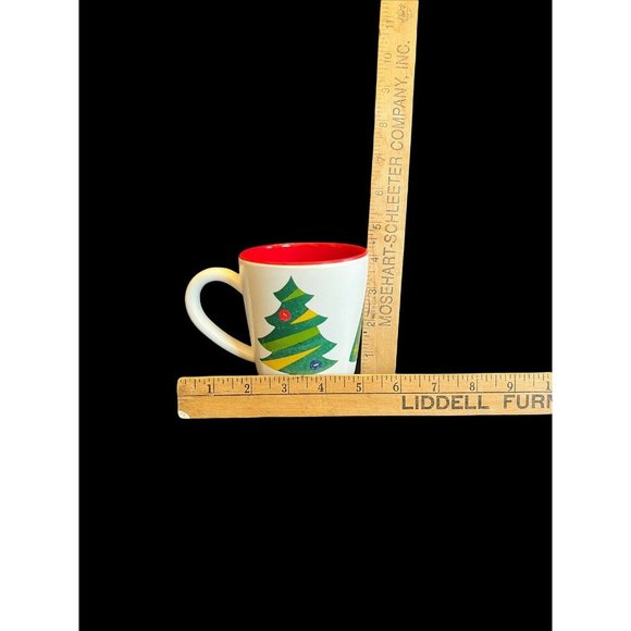 Tabletop Unlimited Vintage Christmas Trees Cup Set of 2 1980s Plastic Mugs Pair - Picture 6 of 6